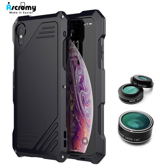 For iPhone XS Max Lens Kit Case Fisheye Macro Wide Angle