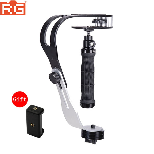 Mini handheld stabilizer Video Steadicam for Digital Camera HDSLR DSLR Camcorder DV Mobile Phone + Gloves free shipping